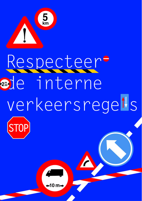 respecteer de interne verkeersregels